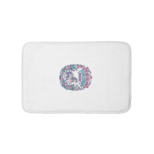 Unicorn Mushroom Unicorn Magic Colourful POD Artwo Bath Mat