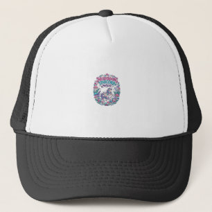 Unicorn Mushroom Unicorn Magic Colourful POD Artwo Trucker Hat