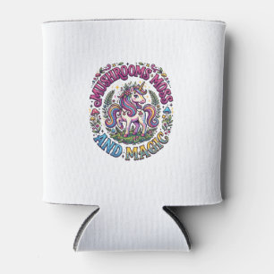 Unicorn Mushrooms Moss and Magic Commercial Shirt  Can Cooler