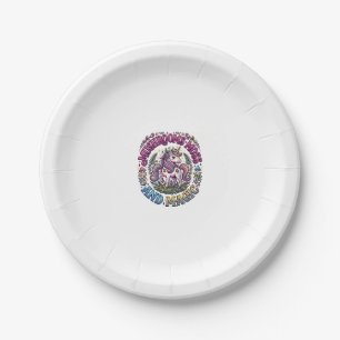 Unicorn Mushrooms Moss and Magic Commercial Shirt  Paper Plate