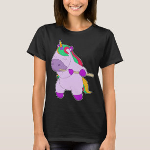 Unicorn Musician Flute Music T-Shirt