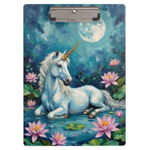 Unicorn Mystic Garden Clipboard