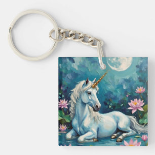 Unicorn Mystic Garden Key Ring