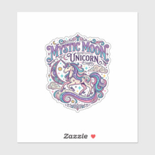 Unicorn Mystic Moon Unicorn Colourful