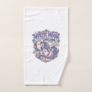 Unicorn Mystic Moon Unicorn Colourful Hand Towel