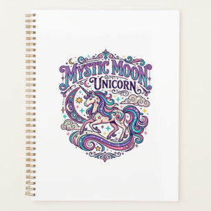 Unicorn Mystic Moon Unicorn Colourful Planner