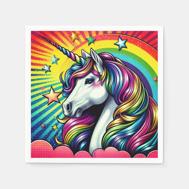 Unicorn napkins! napkin (Front)