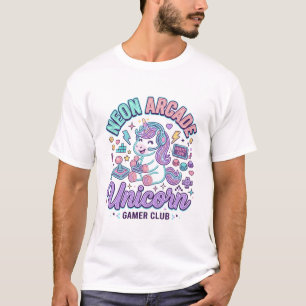 Unicorn Neon Arcade Unicorn Retro Style Product Gr T-Shirt