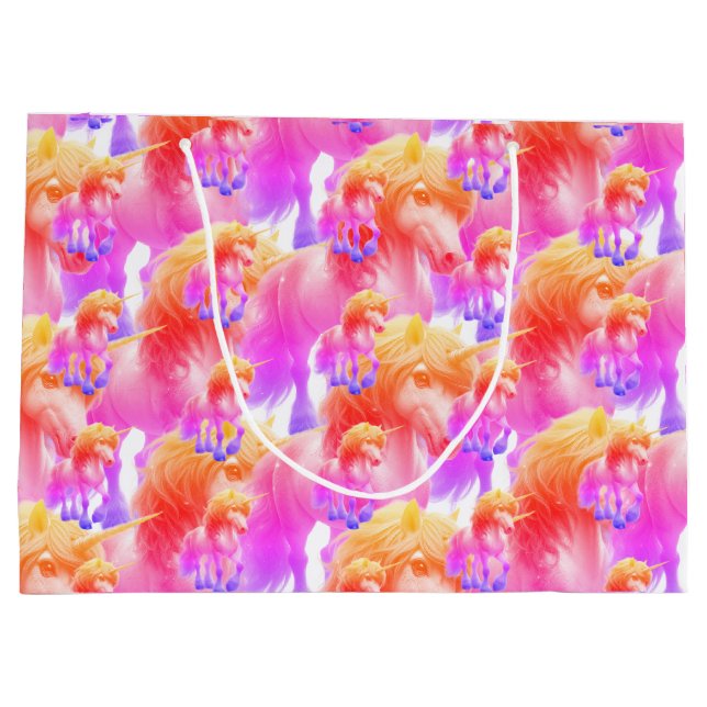 Unicorn Neon Gift Bag (Back)