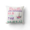 Unicorn Newborn Birth Stats Throw Pillow