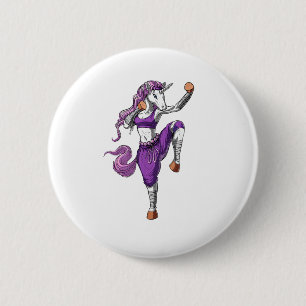 Unicorn Ninja Karate Kickboxing Muay Thai Martial 6 Cm Round Badge