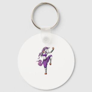 Unicorn Ninja Karate Kickboxing Muay Thai Martial Key Ring