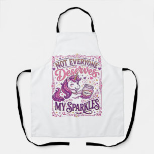 Unicorn Not Everyone Deserves My Sparkles Stylish Apron