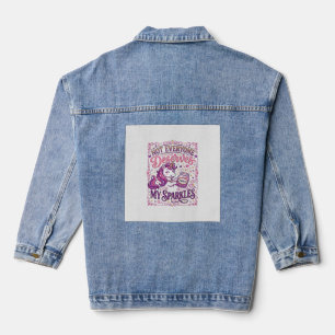 Unicorn Not Everyone Deserves My Sparkles Stylish Denim Jacket
