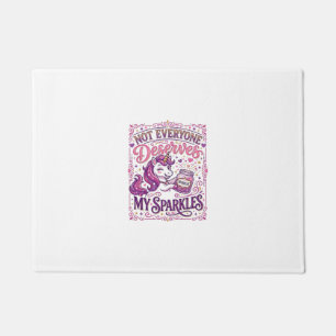 Unicorn Not Everyone Deserves My Sparkles Stylish Doormat