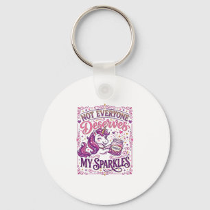 Unicorn Not Everyone Deserves My Sparkles Stylish Key Ring