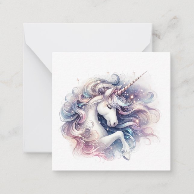 Unicorn Note Card (Front)