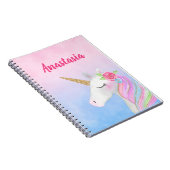 Unicorn Notebooks (Personalised with Name) (Right Side)