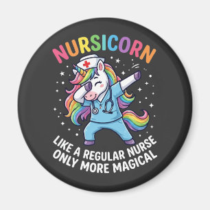 Unicorn Nurse Energy Bright and Magical Magnet