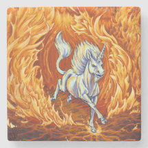 Unicorn of Fire Element Fantasy Art