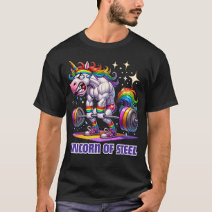 Unicorn of Steel - Funny Gym T-Shirt
