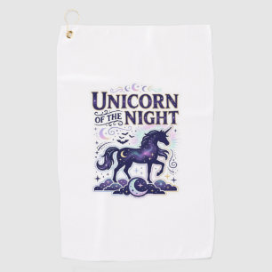Unicorn of the Night Graphic Design Zazzle Design_ Golf Towel