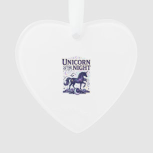 Unicorn of the Night Graphic Design Zazzle Design_ Ornament