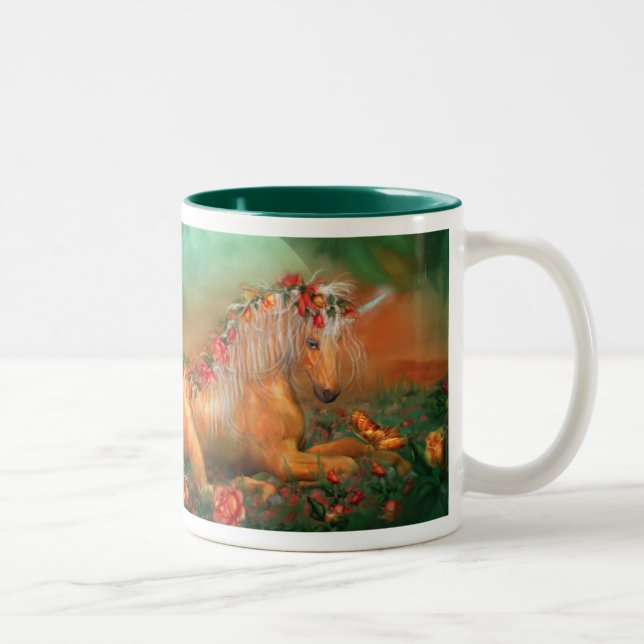 Unicorn Of The Roses Art Mug (Right)
