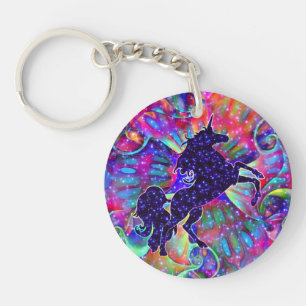 UNICORN OF THE UNIVERSE multicolored Key Ring