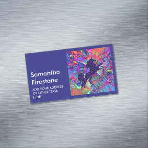 UNICORN OF THE UNIVERSE multicolored Magnetic Business Card