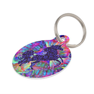 UNICORN OF THE UNIVERSE multicolored Pet Tag