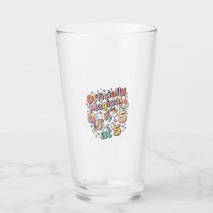 Unicorn Officially Magical at 5 Whimsical White Ba Glass