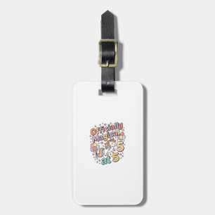 Unicorn Officially Magical at 5 Whimsical White Ba Luggage Tag