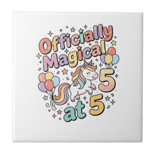 Unicorn Officially Magical at 5 Whimsical White Ba Tile