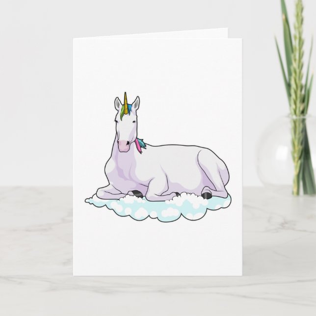 Unicorn on Cloud Card (Front)