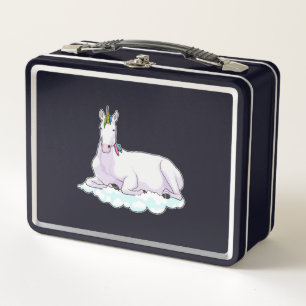 Unicorn on Cloud Metal Lunch Box