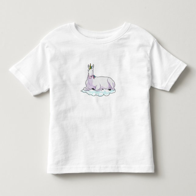 Unicorn on Cloud Toddler T-Shirt (Front)