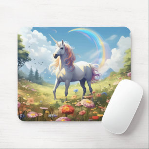 Unicorn on Meadow Mouse Mat
