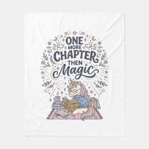 Unicorn One More Chapter Then Magic Print Ready Ma Fleece Blanket