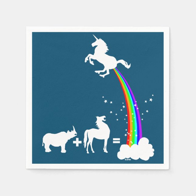 Unicorn origin napkin (Front)