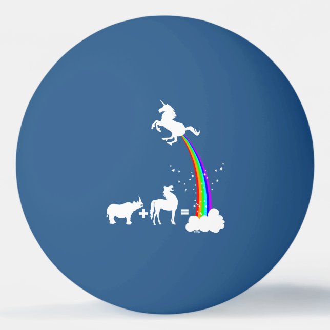 Unicorn origin ping pong ball (Front)