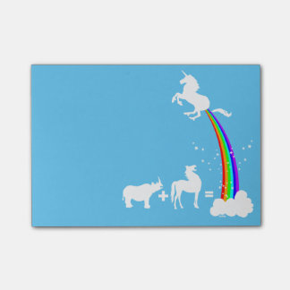 Unicorn origin post-it notes