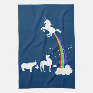 Unicorn origin tea towel
