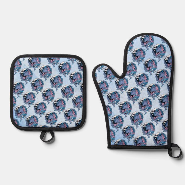 Unicorn Oven Mitt & Pot Holder Set (Front)
