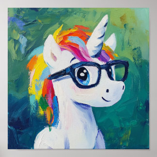 Unicorn painting poster