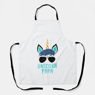 Unicorn Papa T-Shirt Funny Father's Day Gift Apron