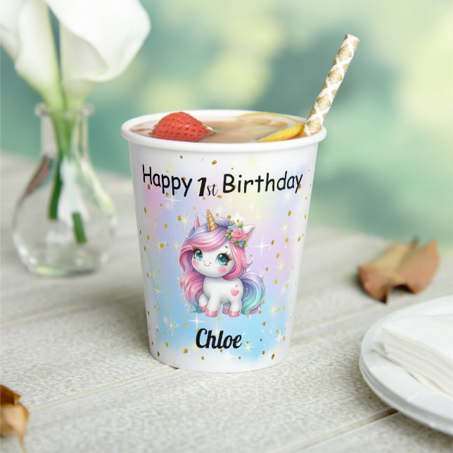 Unicorn Paper Cups (Insitu)