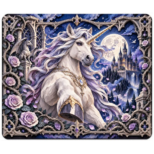 Unicorn, Paper Cut Monster Mouse Mat