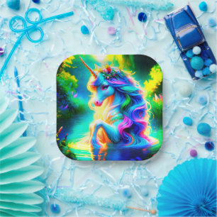 Unicorn Paper Plate