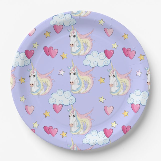 Unicorn Paper Plate (Front)